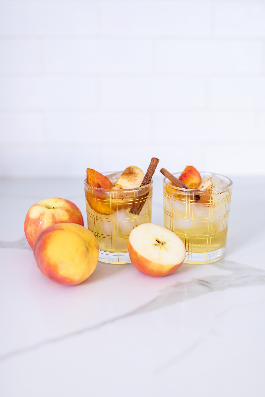 Iced Apple Peach Cider