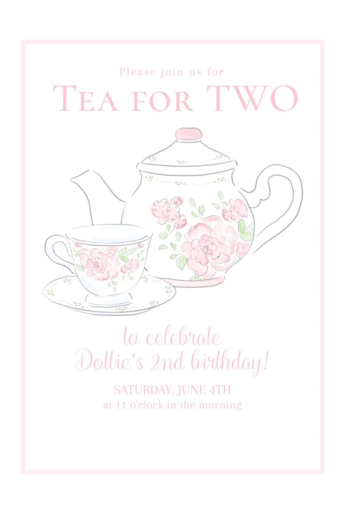 Tea for Two Birthday Party