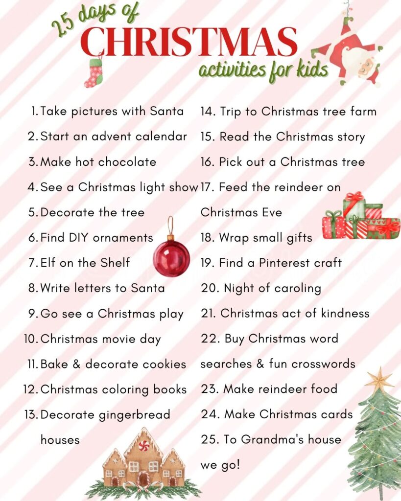 25 Christmas Activities To Do with Kids - LoChandler.com