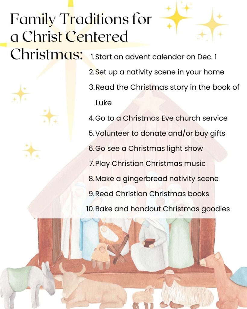 Family Traditions for a Christ Centered Christmas