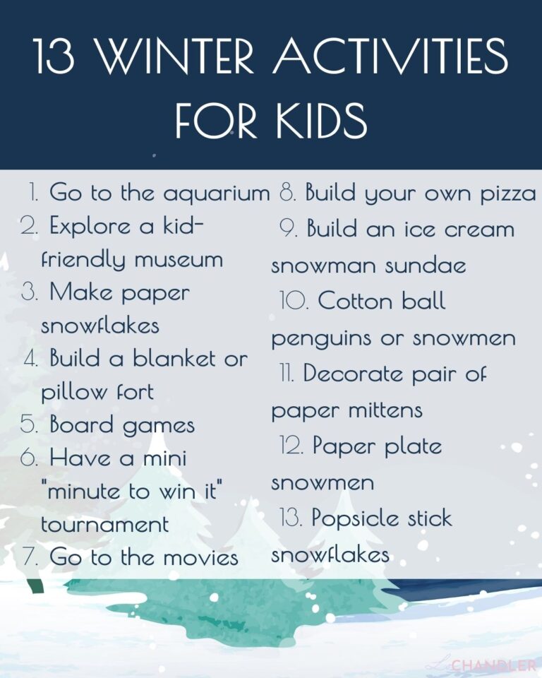 Fun Winter Activities for Kids - LoChandler.com