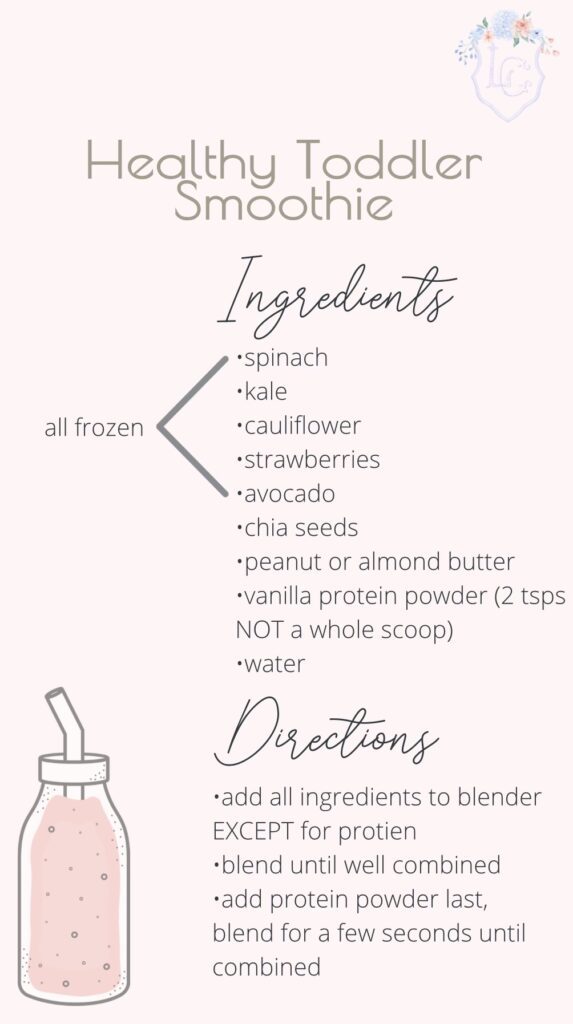 Healthy Smoothie Recipe for Toddlers