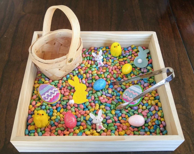 Easter Sensory Bins for Toddlers